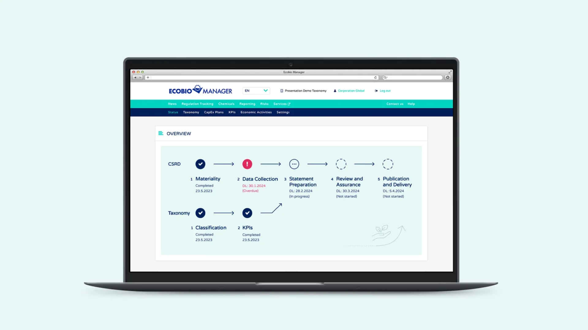 CSRD-software video - Ecobio Manager